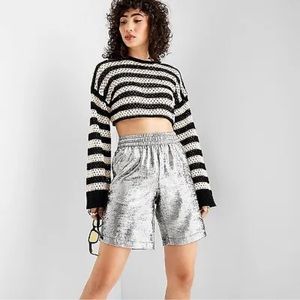 New Future Collective Alani Noelle  Metallic Shorts